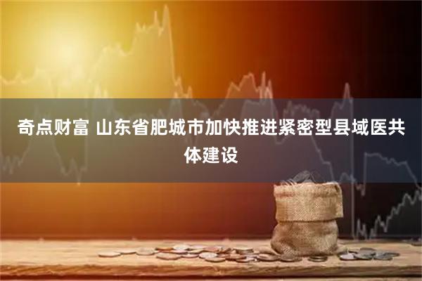 奇点财富 山东省肥城市加快推进紧密型县域医共体建设