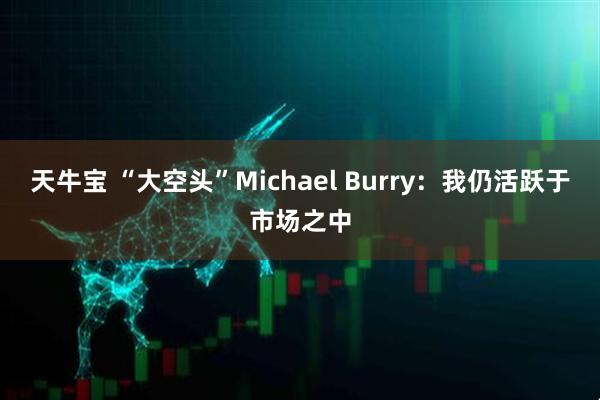 天牛宝 “大空头”Michael Burry：我仍活跃于市场之中